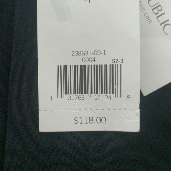 Size 4 banana Republic new with tags stove pipe black dress pants - Picture 5 of 8